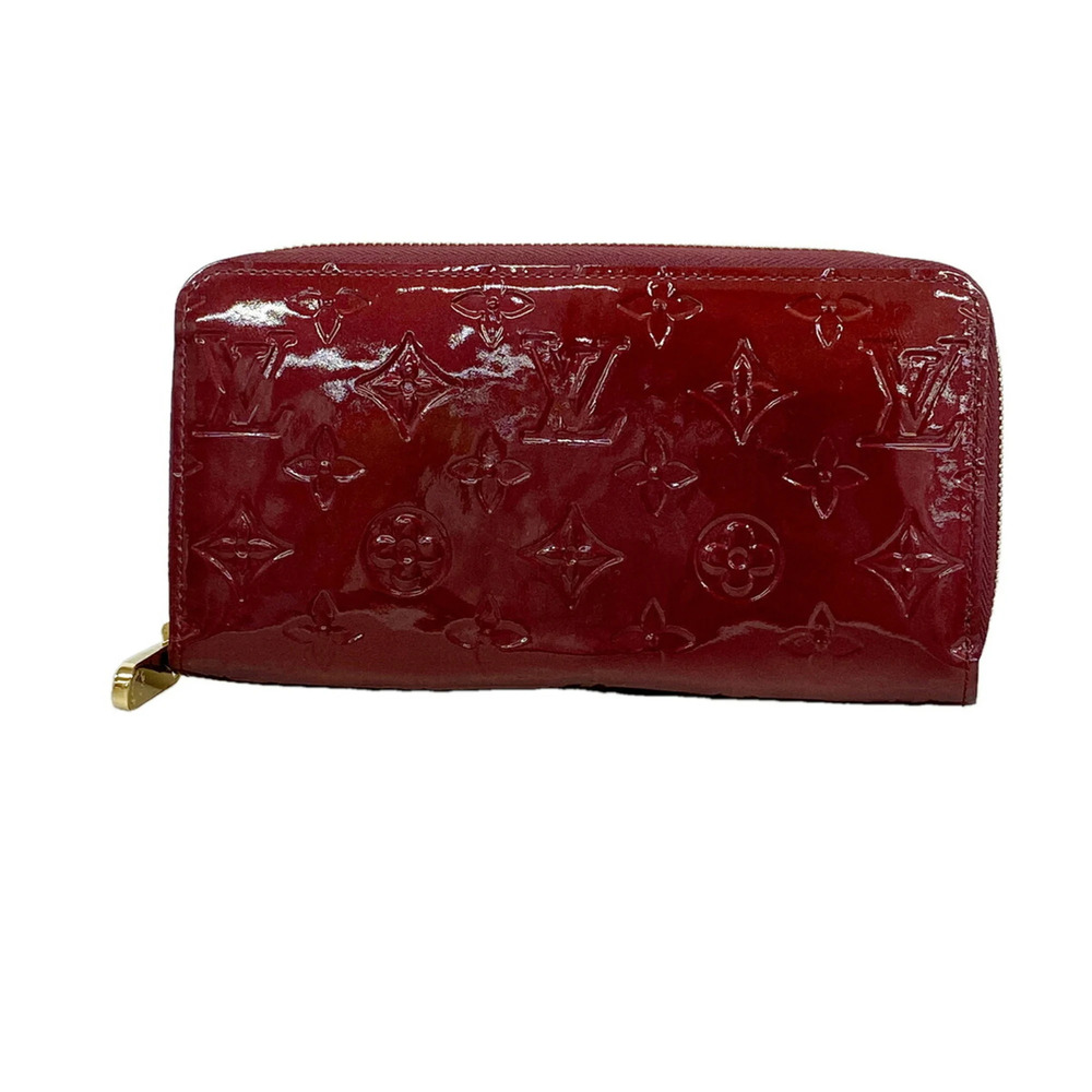 Louis Vuitton Vernis Zippy Wallet M90218 Griotte Women's Long P3563323